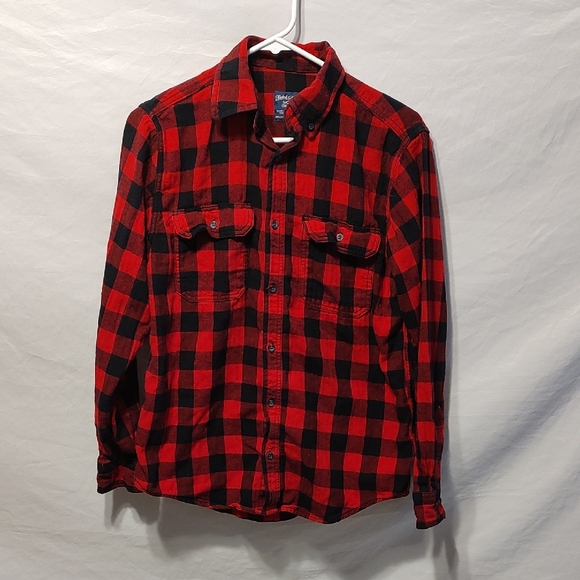 Faded Glory Other - Faded Glory Red and Black Plaid Long Sleeve Shirt